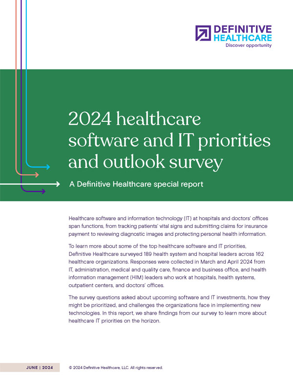 2024 healthcare software and IT priorities and outlook survey