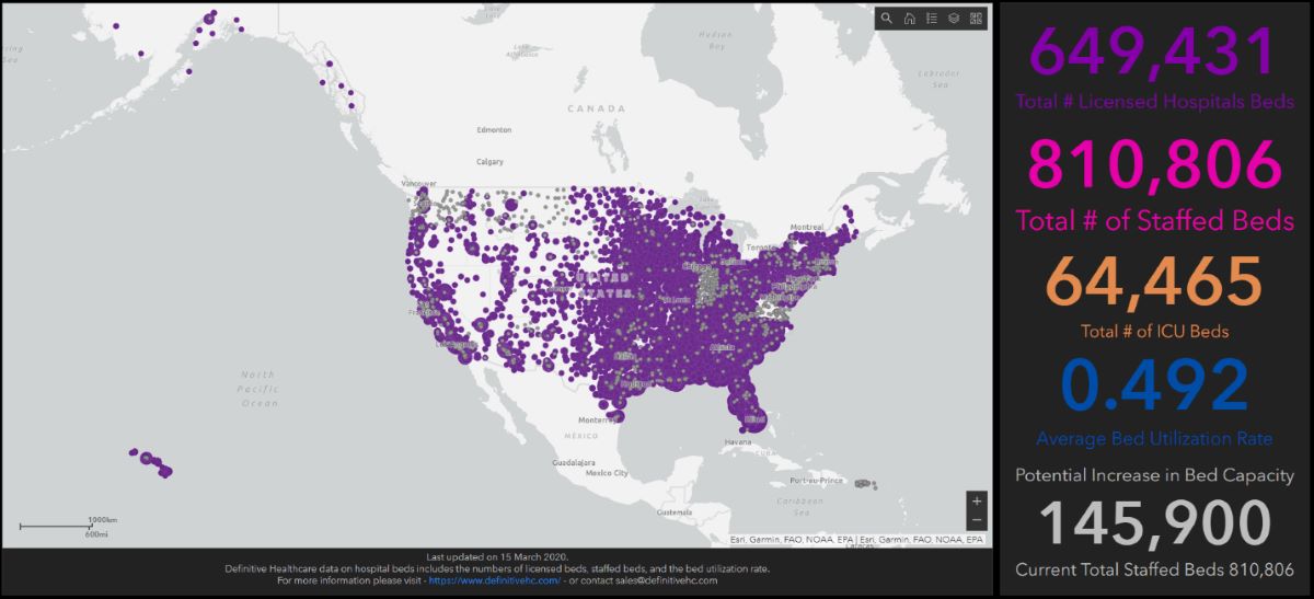 Esri COVID-19 Map