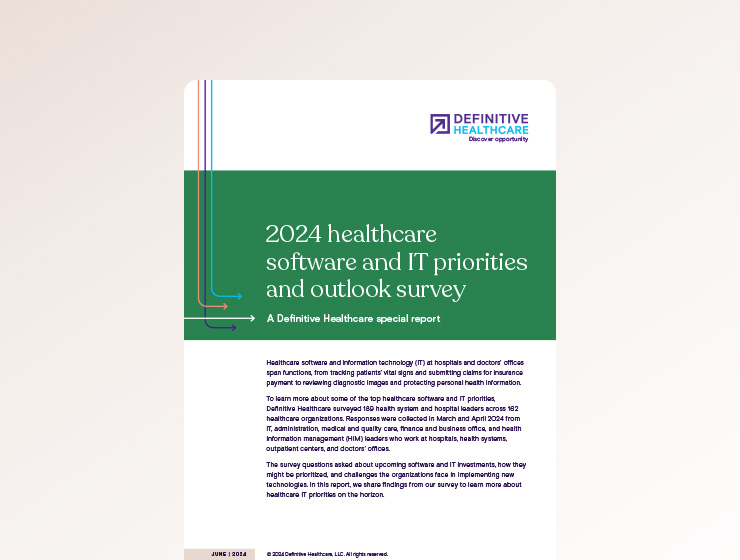 Healthcare software and IT priorities and outlook survey